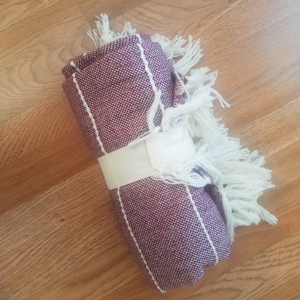 Woven Stripe Throw Blanket - Picture 4 of 6